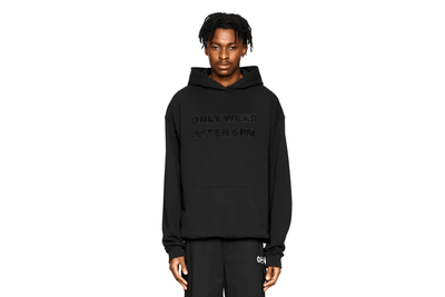 Ein beliebter 6PM Only Wear After 6PM Hoodie Black. - Valued