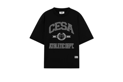 Ein beliebter Cesa Athletics T - Shirt Black. - Valued