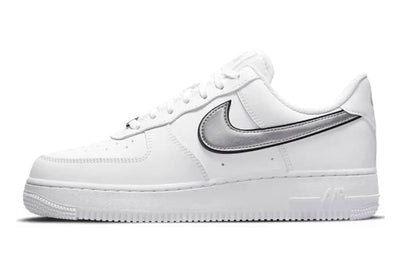 Nike Air Force 1 Low Essential White Metallic Silver - Valued
