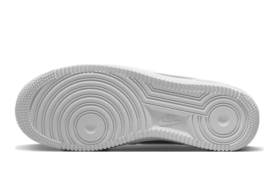 white air force 1 with silver swoosh