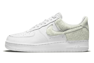 Nike Air Force 1 Low White Pony Hair Heel - Valued