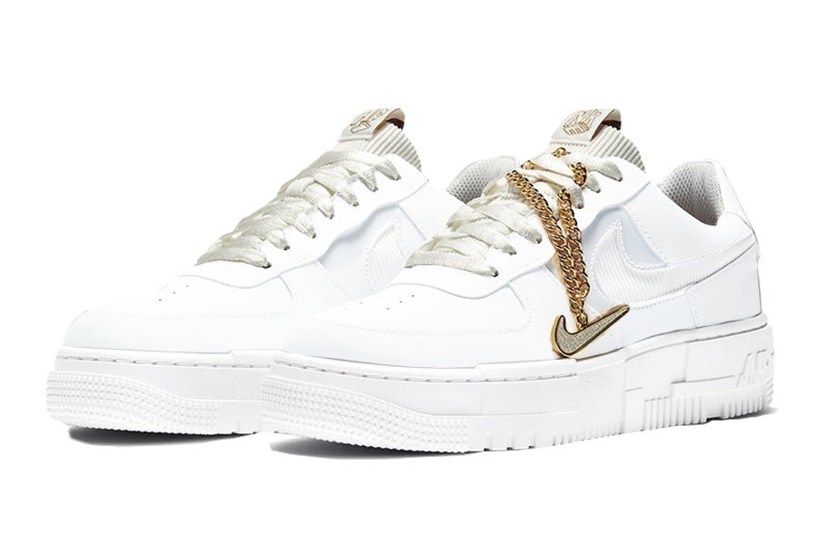 Nike Air Force 1 Pixel Gold Chain Valued