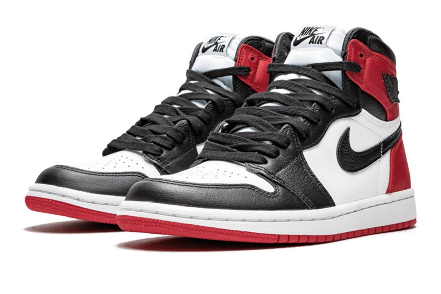 Air Jordan 1 High Satin Black Toe Valued