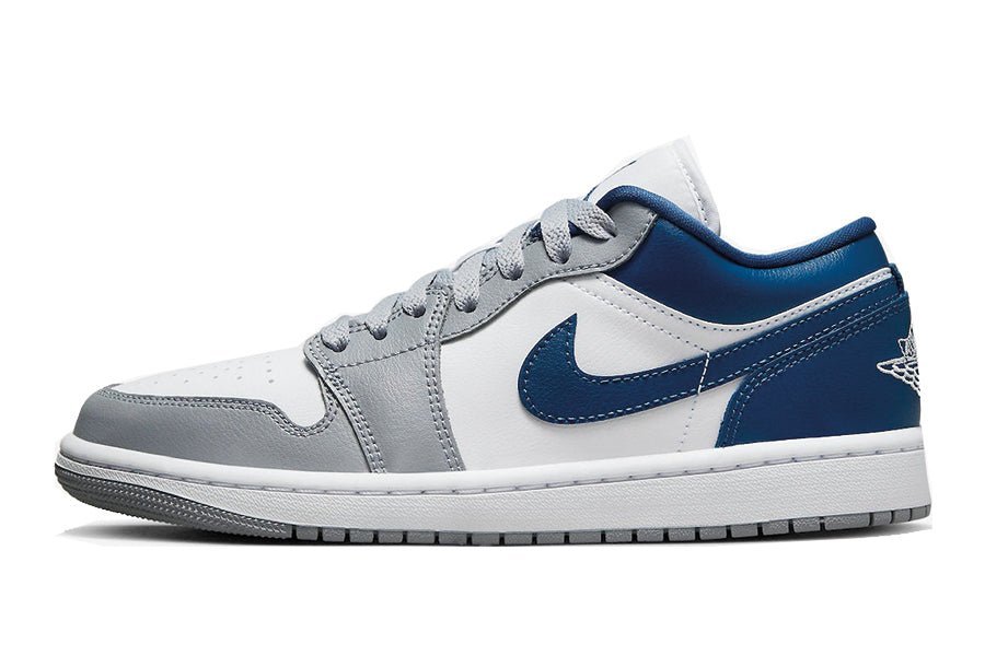 Air Jordan 1 Low White Grey Blue Valued