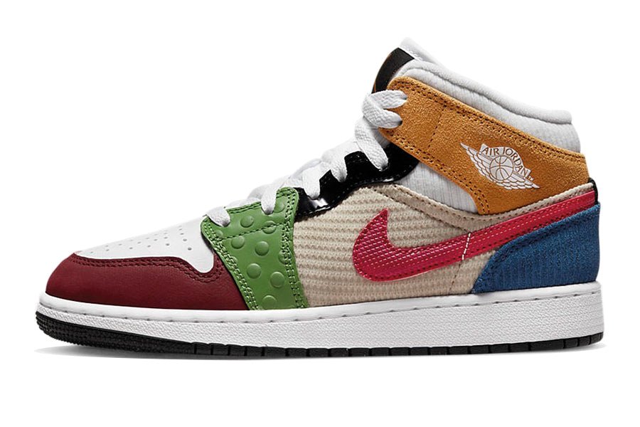 Air Jordan 1 Mid Patchwork Valued