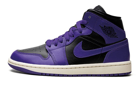 Air Jordan 1 Mid Purple Black Valued