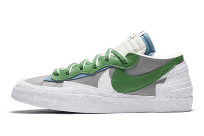 Nike Blazer Low Sacai Medium Grey Classic Green - Valued