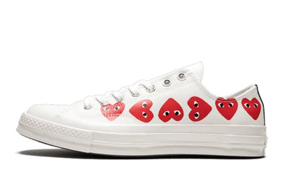 Converse Chuck Taylor All-Star 70S Ox Comme Des Garcons Multi-Heart White - Valued