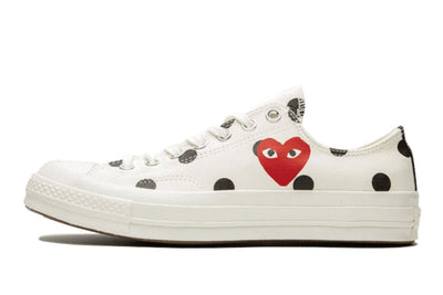 Converse Chuck Taylor All-Star 70S Ox Comme Des Garcons Polka Dot White - Valued