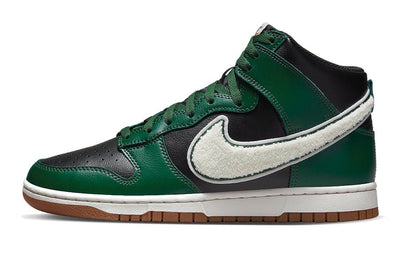 Nike Dunk High Chenille Swoosh Black Green - Valued