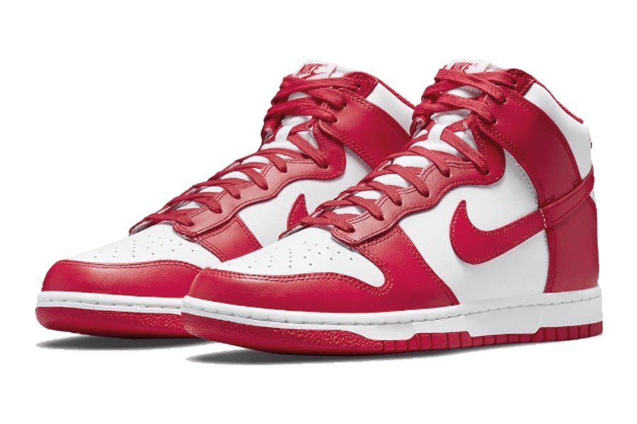 All red nike dunk high online