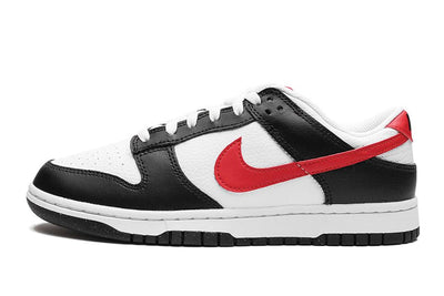 Nike Dunk Low Black White Red - Valued